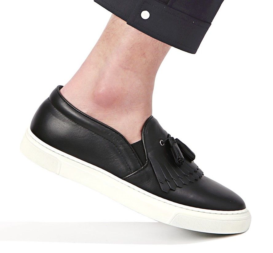 LOUIS LEEMAN Louis Leman Tassel Decoration Slip-On LL0215 NERO