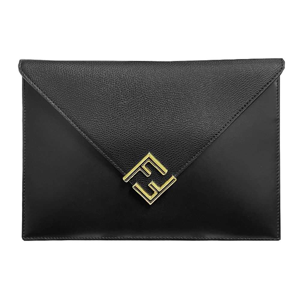 Fendi FF Gold Logo Large Clutch Bag 8N0152 ALWA F0KUR 49396507