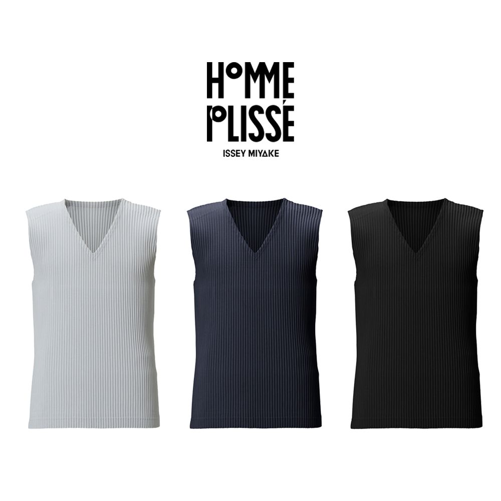 ISSEY MIYAKE Basic Vest Homme Plisse JE010 53483622