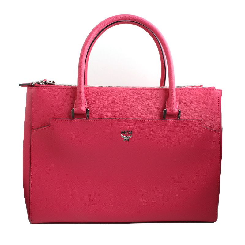 MCM Magenta Pink Saffiano Shoulder Tote Bag 69037412 – trenbe - Main Image