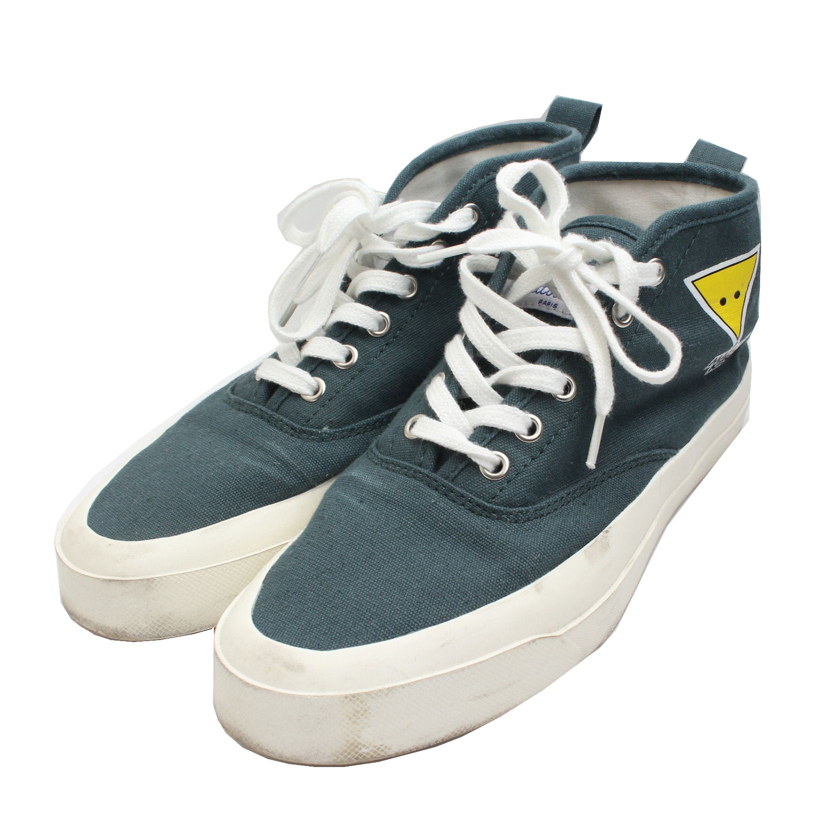 Maison Kitsune Maison Kitsuné Deep Green High-Top Sneakers 37