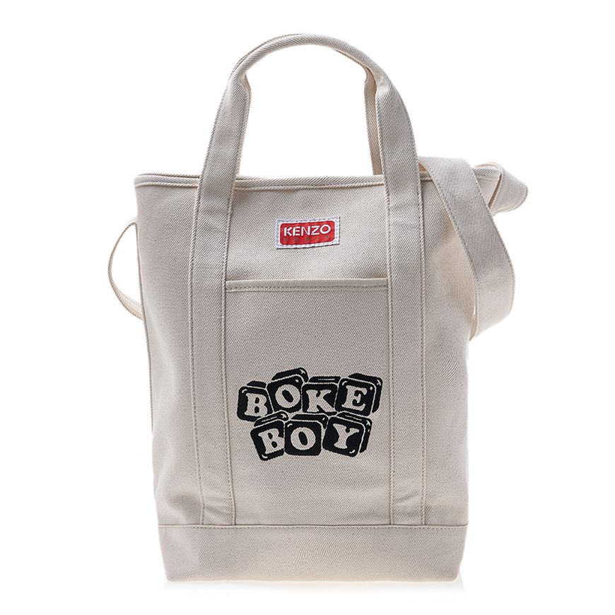 Kenzo Bork Block Cotton Tote Bag 76414688 – trenbe
