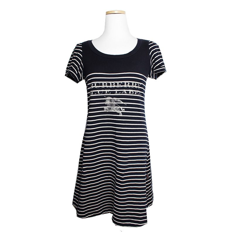 Burberry Blue Label Stripe Dress 44 114253538 – trenbe