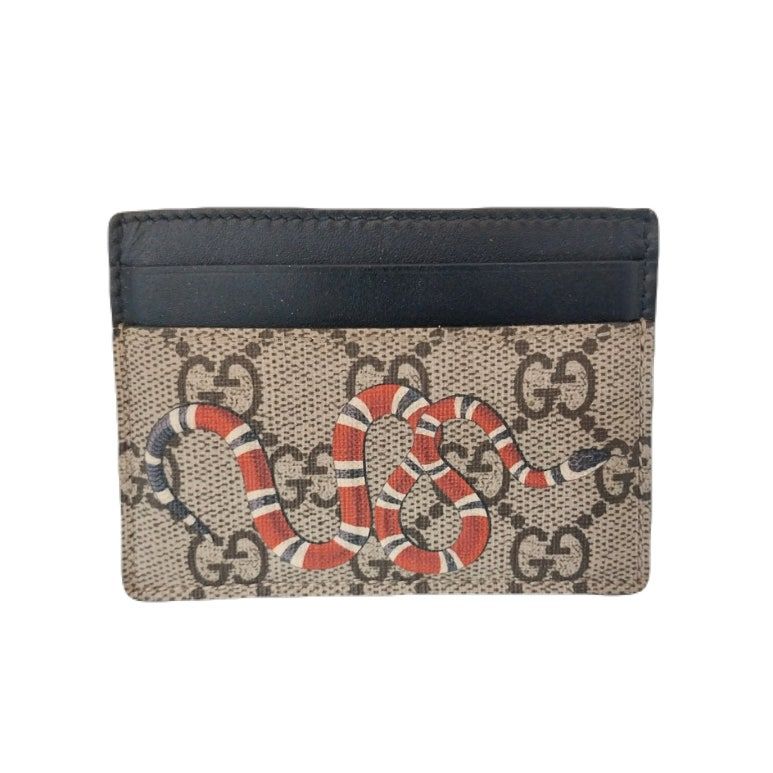 Gucci GG Supreme Card Holder Business Card Wallet 451277 121119599