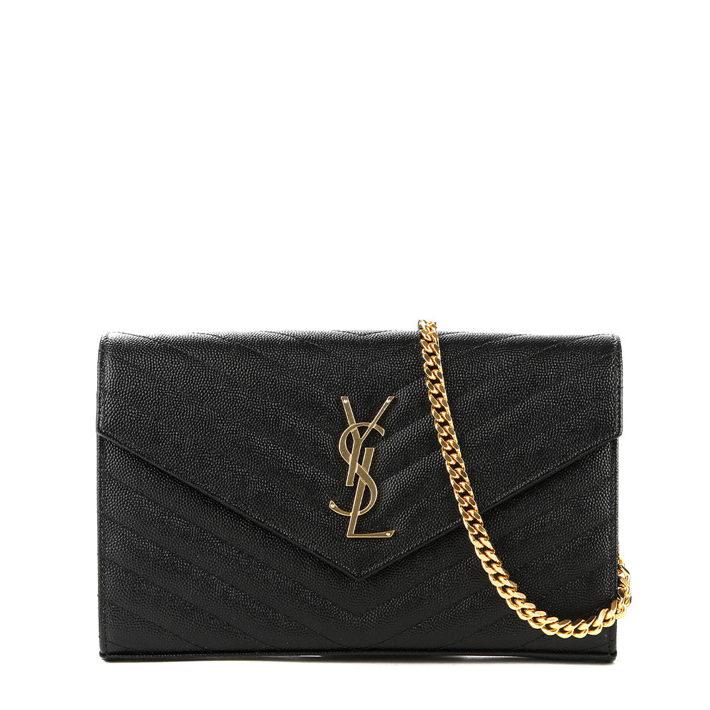 ショルダーバッグ・ポシェット SAINT LAURENT Women Shoulder Bags 377828 BOW01 1000 Black Saint Laurent 24FW Monogram Crossbody Bag with Gold Hardware