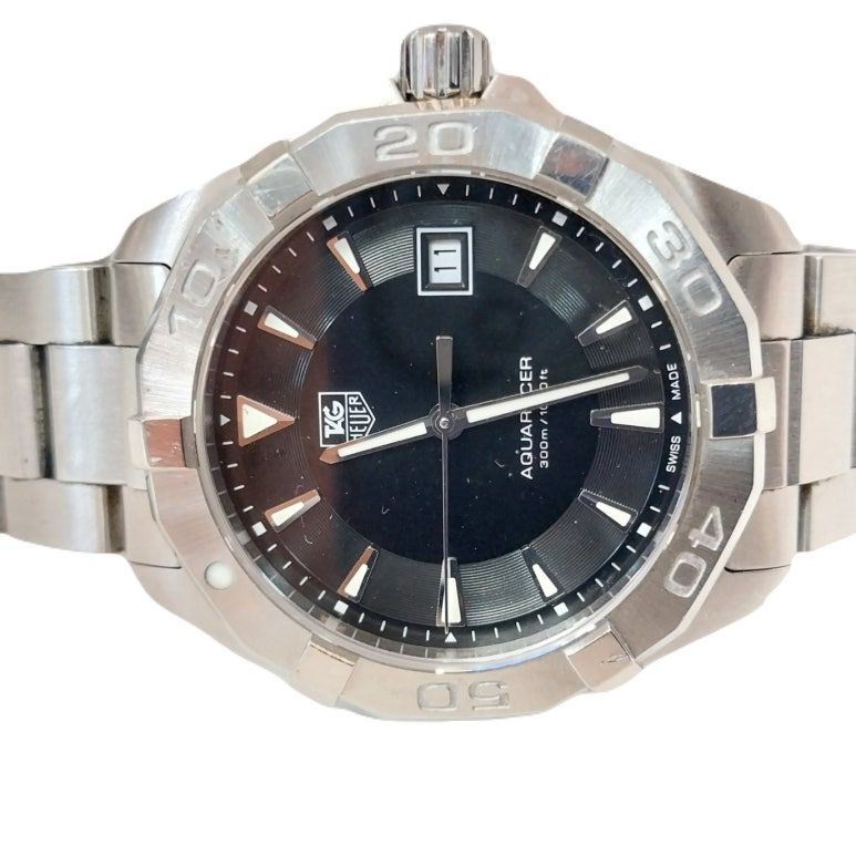 Tag Heuer Aqua Racer Black Dial Quartz Steel Men's Watch WAY1110