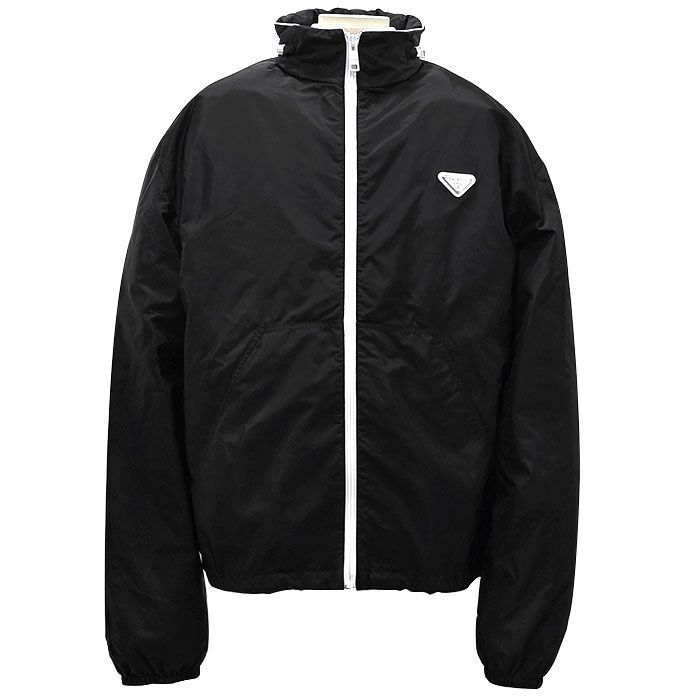 Prada Zipped Jacket with Logo Decoration 1WQ9 F0967 125640842 – trenbe