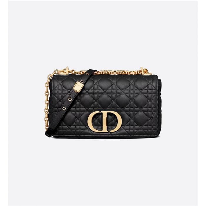 Dior Caro Medium Bag Black M9242UWHC_M900 127227018 – trenbe
