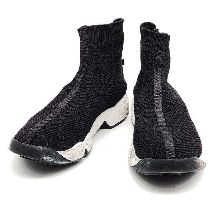dior knit high top sneakers