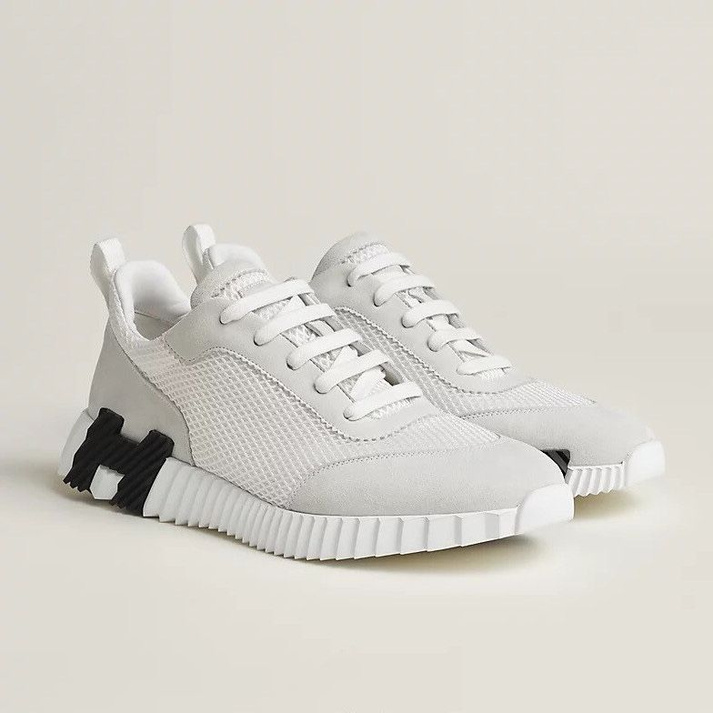 adidas gazelle silver green womens Hermès Avantage 36 Noir Sneakers in Calfskin Singapore