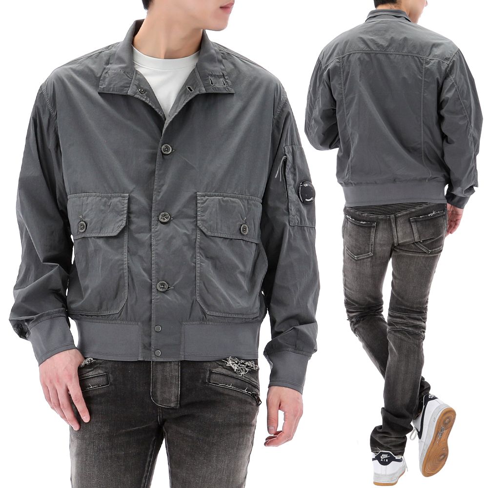 CP Company 25SS Lens Wappen Chrome-R Full Button Jacket 18CMOW014A