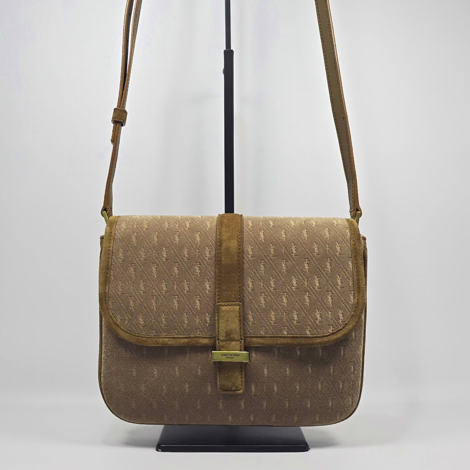 Saint Laurent Le Monogram Small Satchel Velvet Bag 137923668 – trenbe