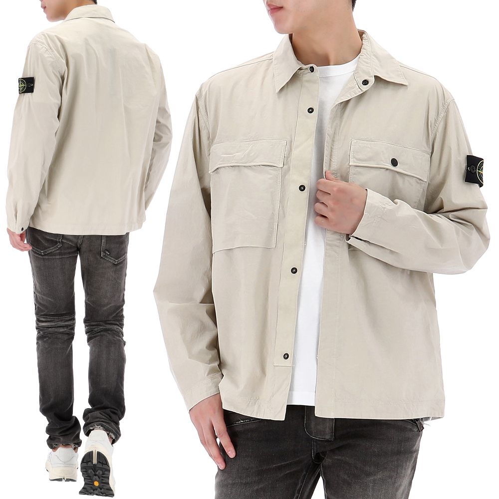 Stone Island 25SS Patch Button-Up Shirt Jacket K1S151200015 S0003