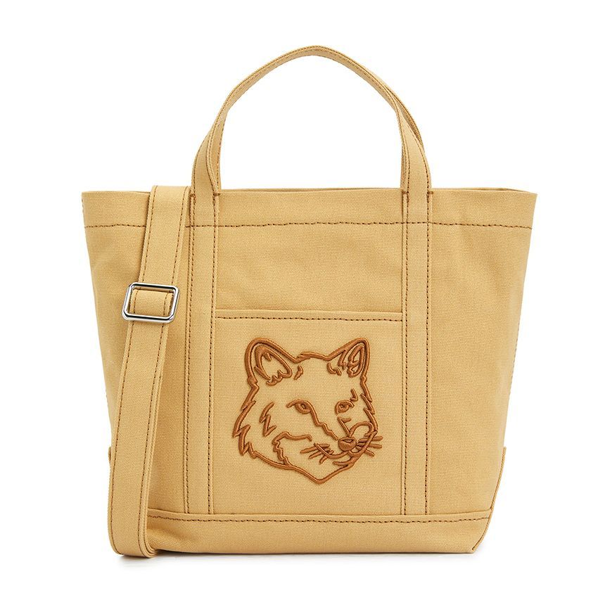 Maison Kitsune Fox Head Small Tote Bag LW05103WW0107 0102