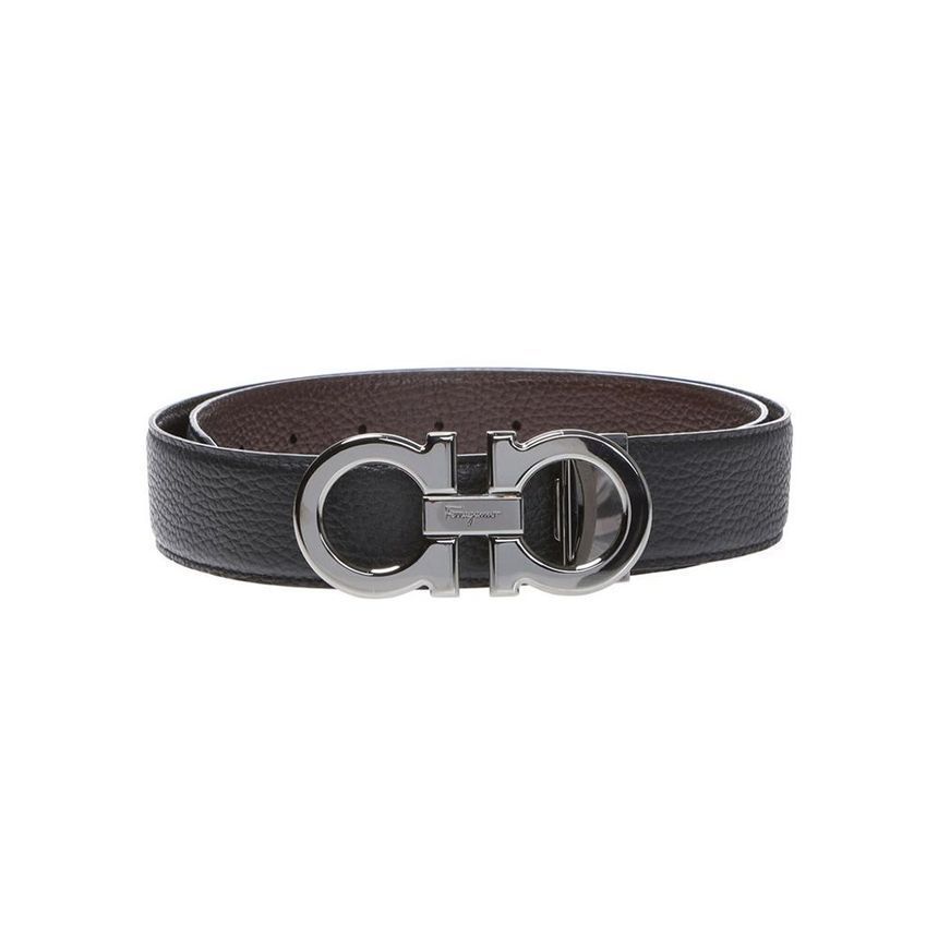 salvatore ferragamo reversible belt black brown