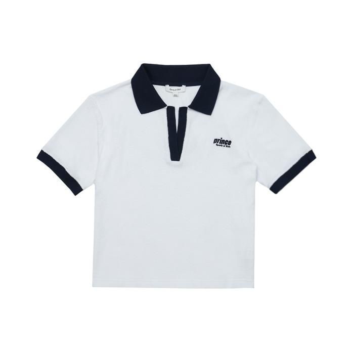 Tシャツ・カットソー Sporty & Rich Women's Prince Short Sleeve Polo PO521KE SPORTY & RICH Women's Prince Short Sleeve Polo Shirt PO521NA