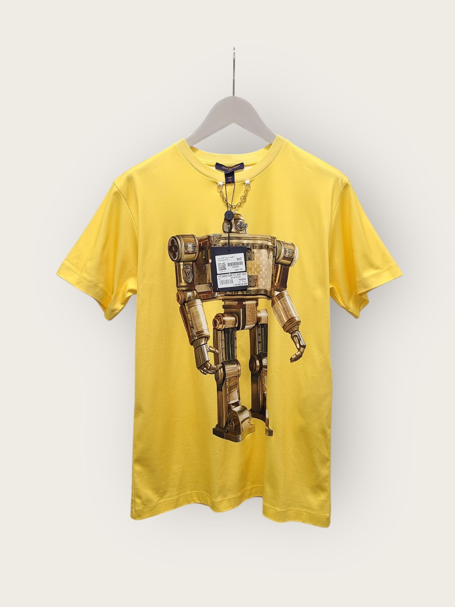 Louis Vuitton Yellow Monogram Robot Short Sleeve T-Shirt 143917156
