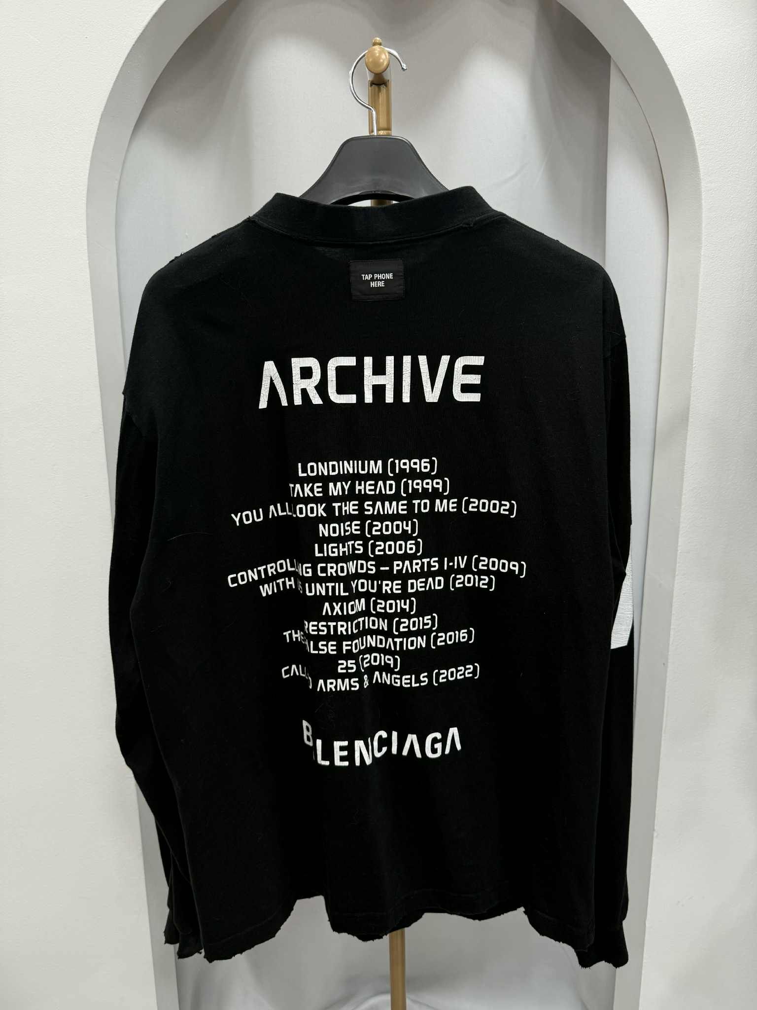 Balenciaga Department Store Edition Archive Long Sleeve T-Shirt S