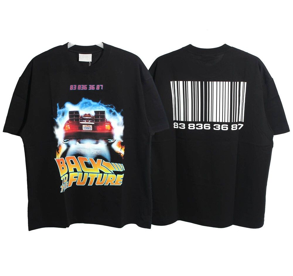vetements Back to the Future Short Sleeve T-Shirt Black 22FW
