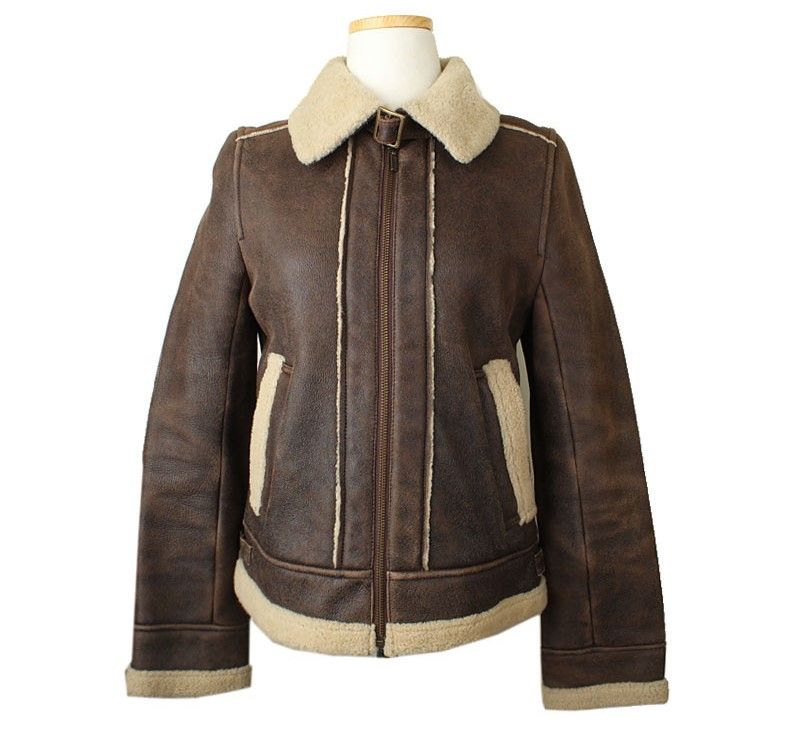 新品　JILL STUART ブラウン レザージャケット S JILL STUART Brown Lambskin Mustang Short Jacket 44 26810223 – trenbe