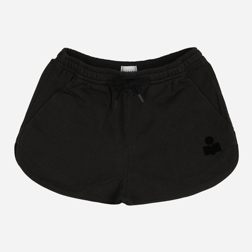 Isabel Marant Mifa Logo Banding Short Pants Black SH0022FA Isabel Marant Mifa Logo Banding Short Pants Black SH0022FA