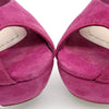 CHRISTIAN DIOR Suede Peeptoe-Pumps 128938 [P]