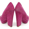 CHRISTIAN DIOR Suede Peeptoe-Pumps 128938 [P]