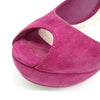 CHRISTIAN DIOR Suede Peeptoe-Pumps 128938 [P]