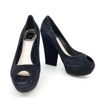 CHRISTIAN DIOR Christiane Dior Wildleder Offene Schuhe 128361