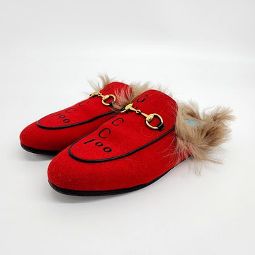 GUCCI ホースビット ファーローファー 119016