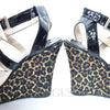 JIMMY CHOO Wedge-Streifen Sandalen 127675 [P]