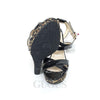 JIMMY CHOO Wedge-Streifen Sandalen 127675 [P]