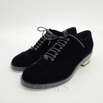 CHANEL Velours Slipper 124958