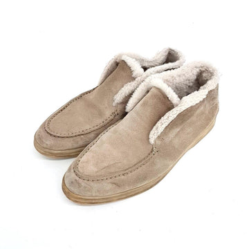 Loro Piana Fur Trimming Openwork Loafers 124166