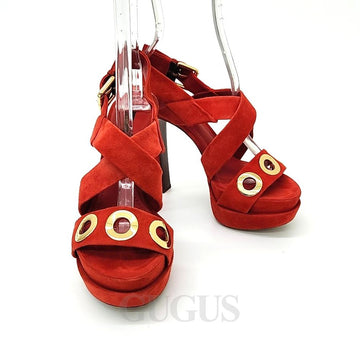 LOUIS VUITTON Suede Sandalen 126582
