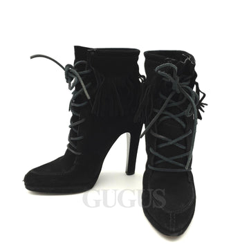 Giuseppe Zanotti Suede Fringe Boots 124677
