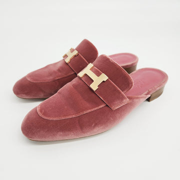 Hermes Hermès Velvet Trocadero Mule 123952