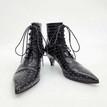 SAINT LAURENT Yves Studded Ankle Boots 123457