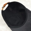 LOUIS VUITTON ブラックモノグラムレザーシャドウボールキャップ 58 MP2605 4906 163158440 [P]