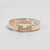 Hermes Click H Blanc Bangle Bracelet Cream Rose Gold H700001FO85PM 67089306 [P]