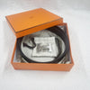 HERMES H-Riemenschnalle reversible 32mm Schwarz Schokolade Edelstahl Matt 95 Herren Leder Gürtel H064544CB86 116341655 [P]