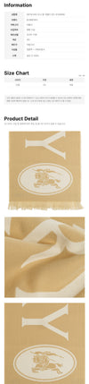 BURBERRY Wolle Schal mit EKD Logo 159638599 [P]
