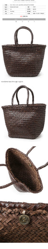 DRAGON DIFFUSION Kleine Handtasche Grace Basket dunkelbraun 8813 160469612 [P]