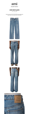 AMI Weite Jeanshose Blau HTR450 DE0046 480 136048365 [P]