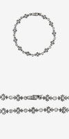 Chrome Hearts Tiny E CH Plus Bracelet 12 Link Silver Diamond 24p AKESG3NC 162846949 [P]
