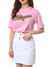 MSGM Kids Colorful Logo Patch Round Tee/022136 042 150689422 [P]