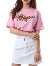 MSGM Kids Colorful Logo Patch Round Tee/022136 042 150689422 [P]
