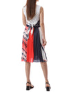 MSGM Kids Multi-Pattern Satin Pleated Skirt 150689391 [P]