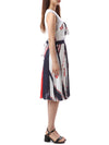 MSGM Kids Multi-Pattern Satin Pleated Skirt 150689391 [P]