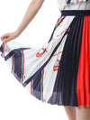MSGM Kids Multi-Pattern Satin Pleated Skirt 150689391 [P]